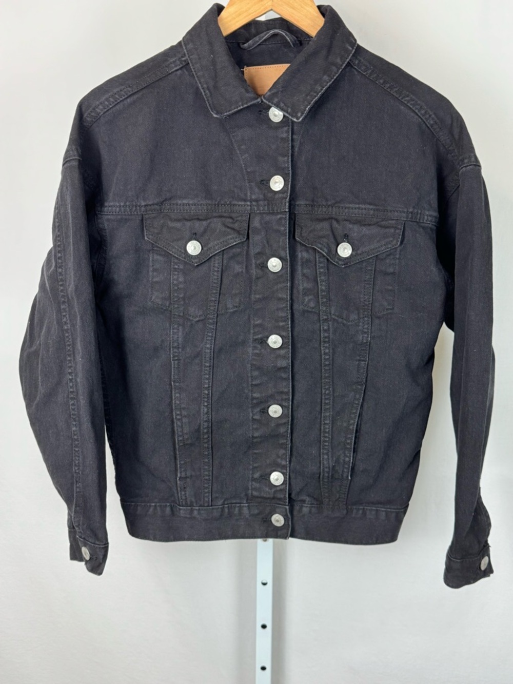 Bluenotes' | Denim Women's Size XS Oversized Fit 100% Cotton Black Denim Jacket